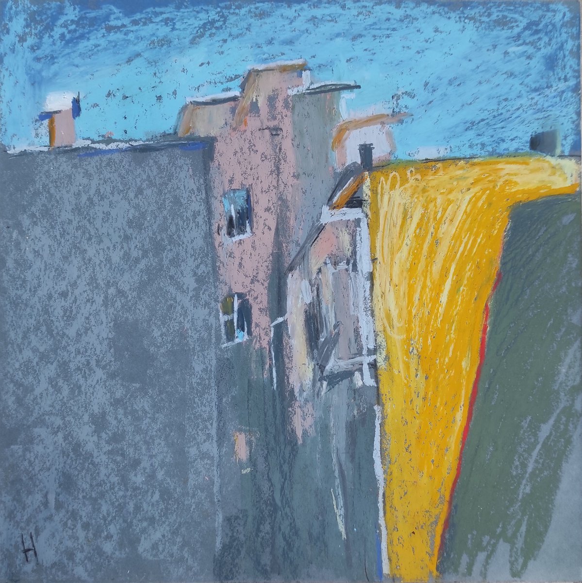 The Sun on the building by Natasha Voronchikhina