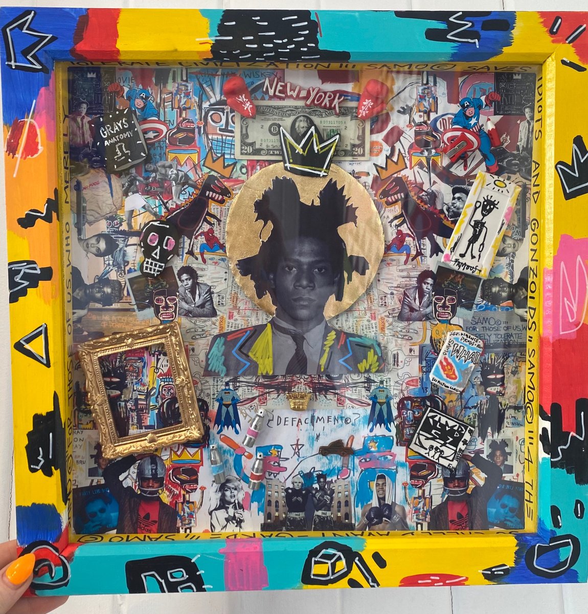 Jean-Michel Basquiat Icon: I Wish You Were Here to See What You’ve Become by Carson Parkin-Fairley