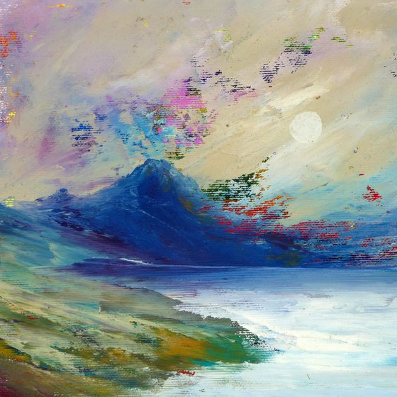 Colourful Moonlit sky