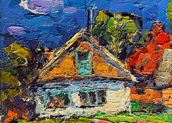 Sunny day in the village