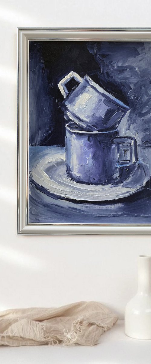 Still life, tea coffee cups. by Vita Schagen