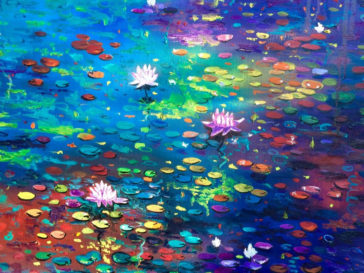 Lilies pond by Inna Montano
