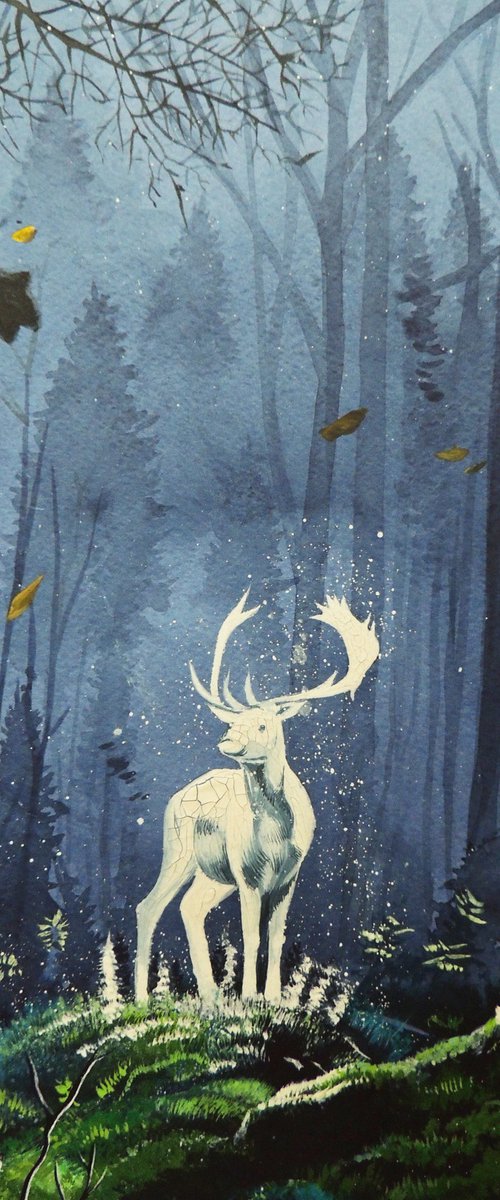 Night deer by Kakajan Charyyev