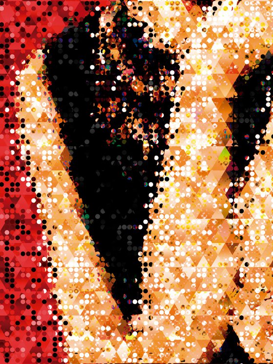 Audrey digital/XL large original artwork