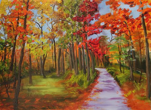 Autumn Walk by Marion Derrett