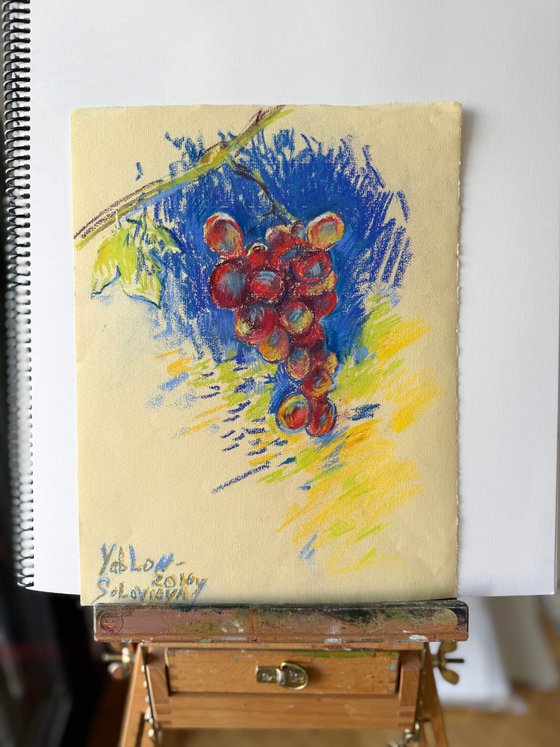 Golden Hour Grapes  plein-air