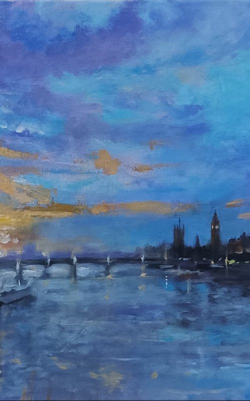 As evening approaches, London Eye by Alan Harris