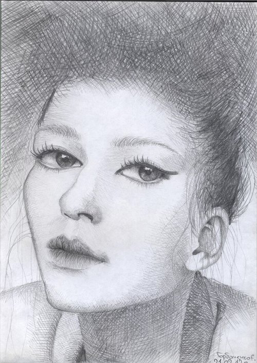 Portrait of a girl by Eugene Gorbachenko