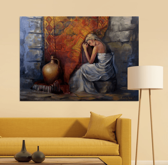 " Muse " - 140 x 100cm Extra Large Original Oil Painting