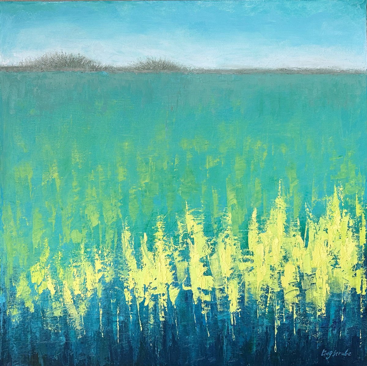 Spring Fresh By Ling Strube, 20 X 20, Artwork For Sale On Artfinder