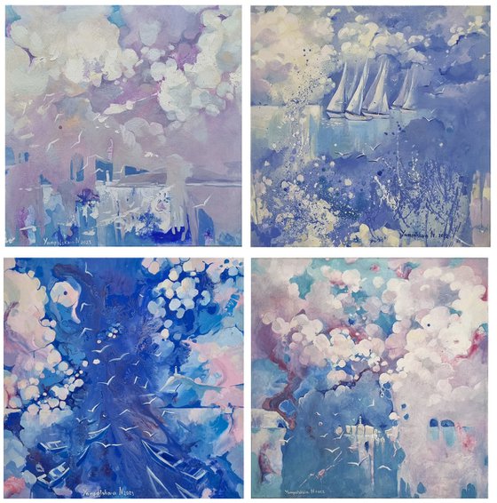 Sea. Spilled Sky. Set