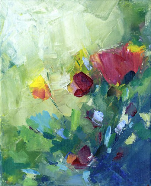 Morning Music - Floral Painting by Kathy Morton Stanion by Kathy Morton Stanion