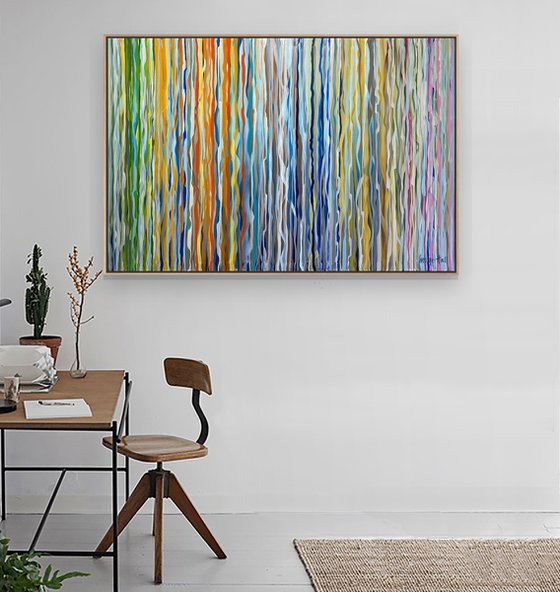 Tiker Tape Framed 140 x 95cm