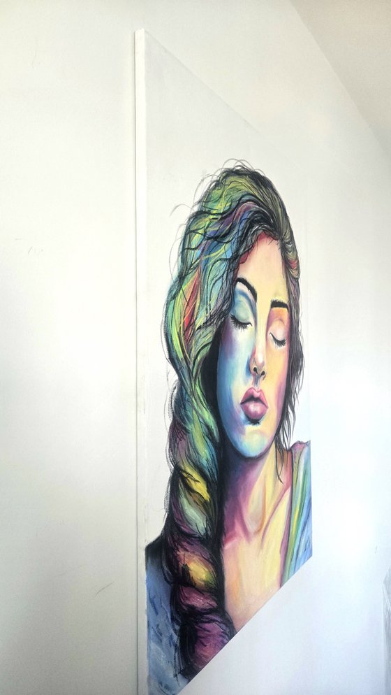 Inner Silence- Colourful Female Portrait