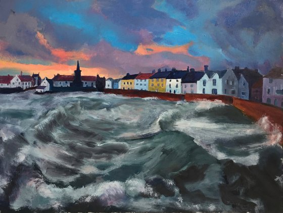 'Blustery day, Anstruther Harbour, Fife'