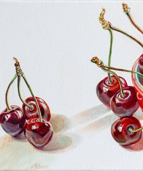 Grandma's Cherries by Alona Lesnichenko