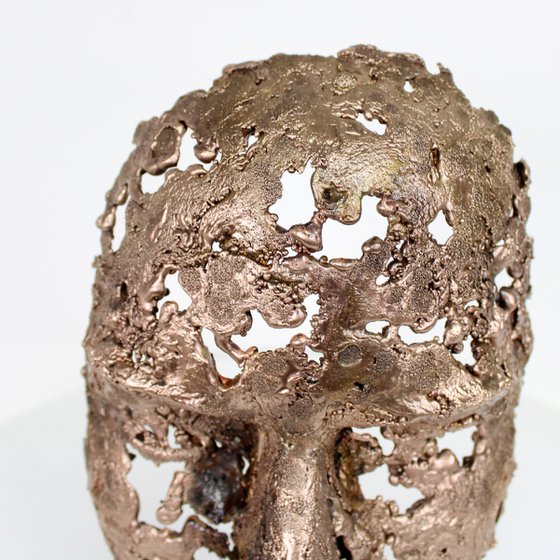A Tear 96-22 – Bronze Lace Face Sculpture