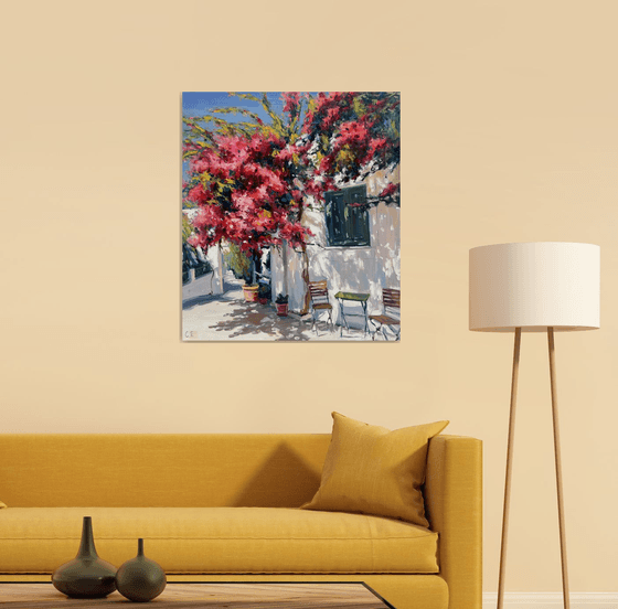 "Blooming yard of Greece"