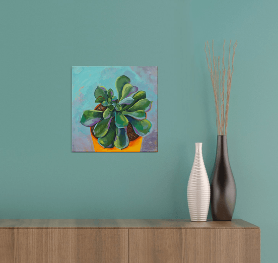 Pet succulent - original artwork