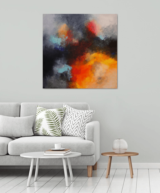 Contemporary art, original acrylic abstract painting / Unique painting by Alex Senchenko /Ready to hang /  Episode 57