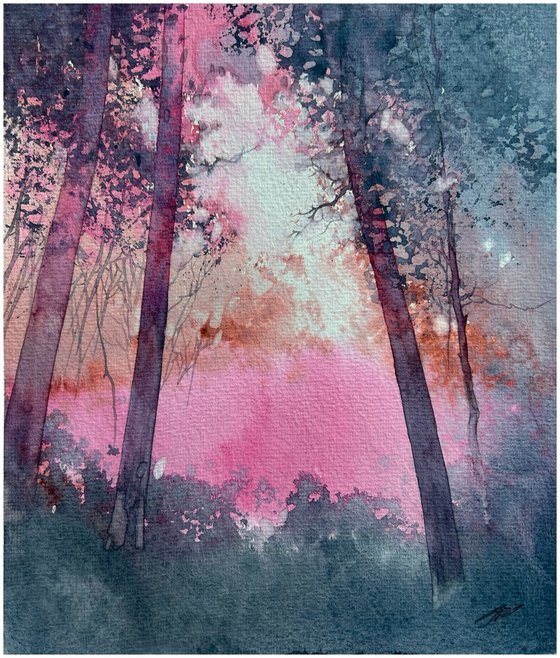 Blush Mist Forest