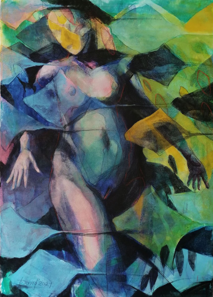 Lady of the stingrays by Olga David