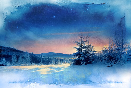 Winter sunrise.