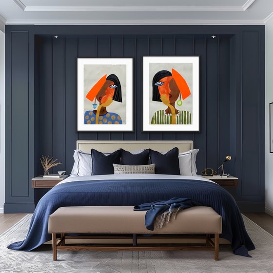 Contemplation (Diptych)