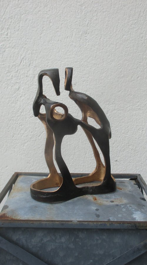 Dance - the dance - unique  expressive bronze by Sonja Zeltner-Müller