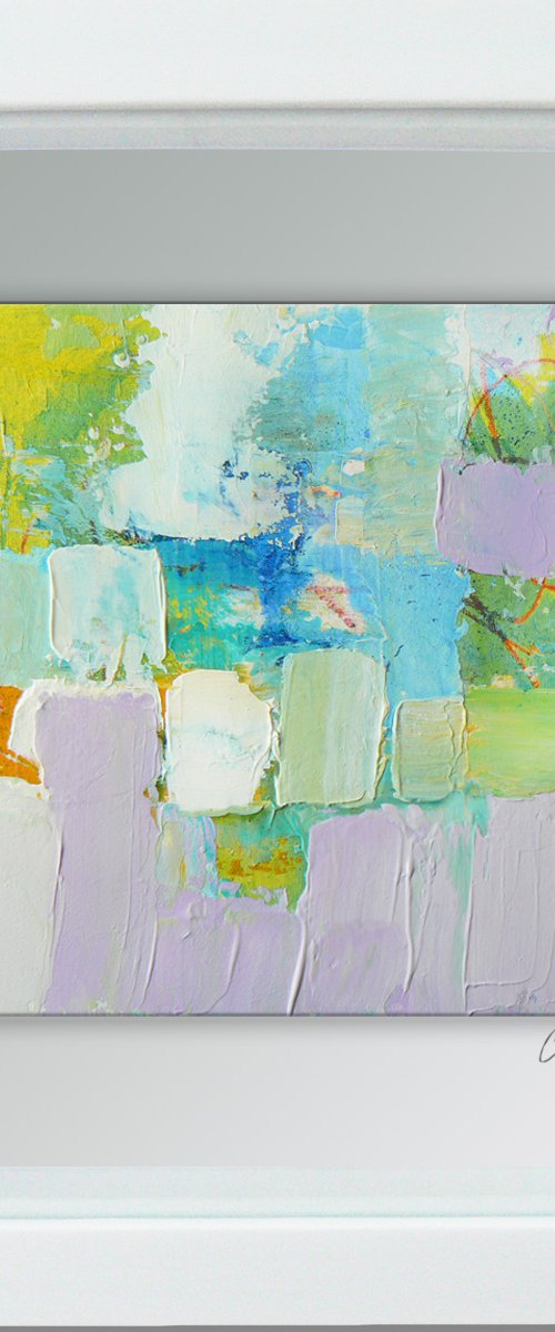 Framed ready to hang original abstract  - Industry #3 by Carolynne Coulson