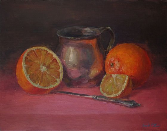 Oranges, still life