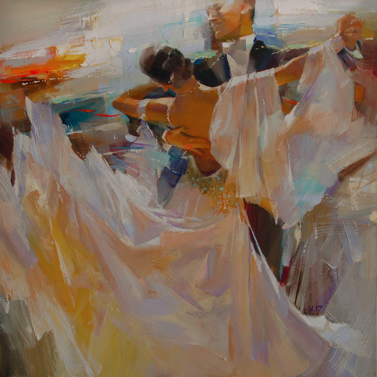 Evening Waltz By Valentin, 31 X 31, Artwork For Sale On Artfinder