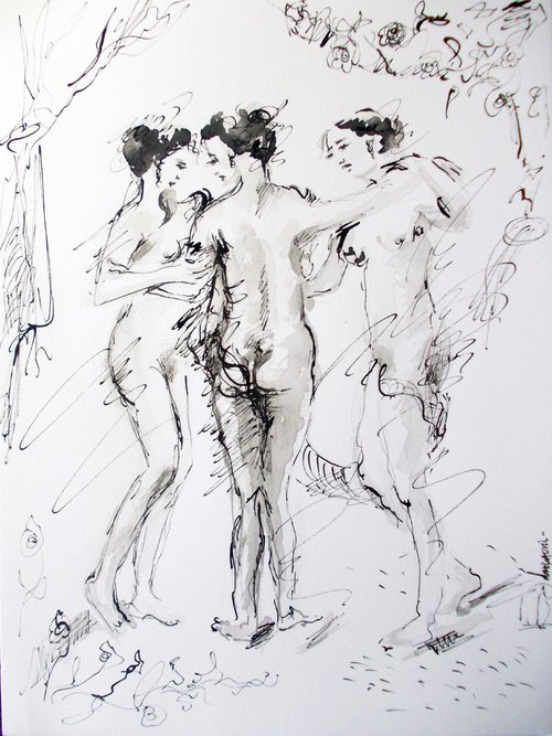 Three Graces -Inspired by Rubens by Antigoni Tziora