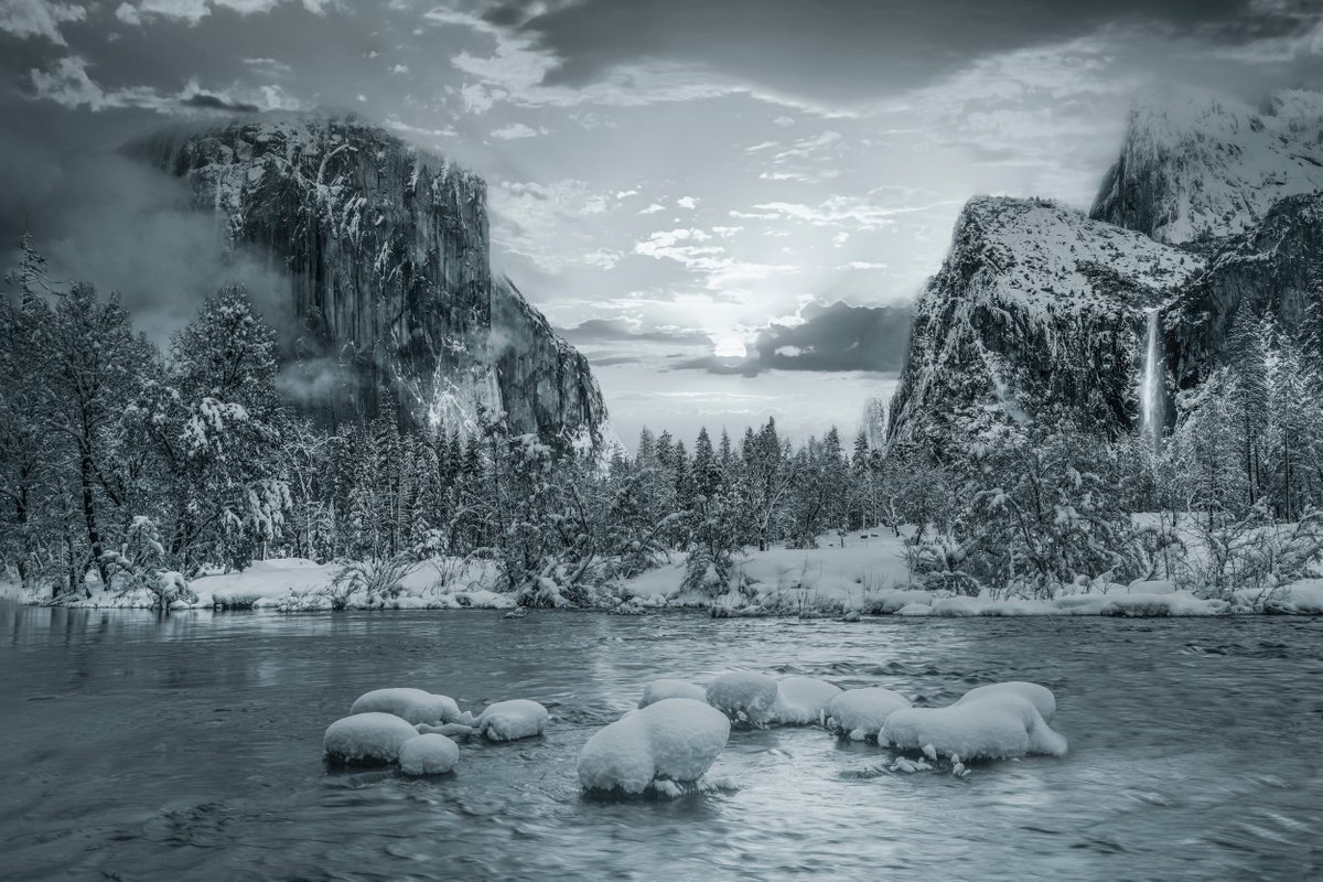 WINTER MEMORIES...Ready to hang, limited edition photograph made in Yosemite by Harv Greenberg