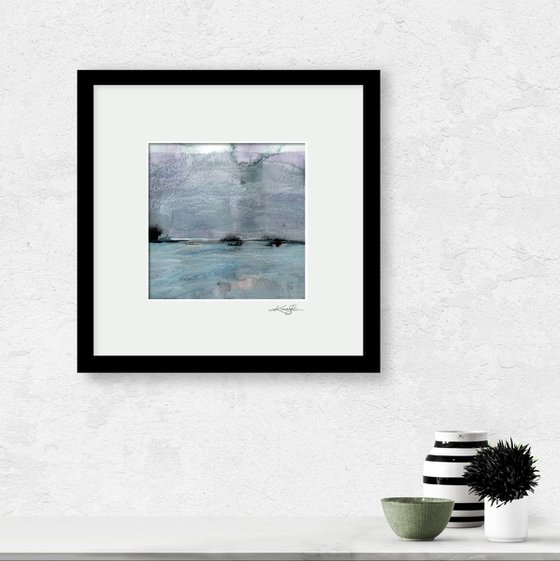 Tranquil Dreams 4 - Abstract Landscape/Seascape Painting by Kathy Morton Stanion