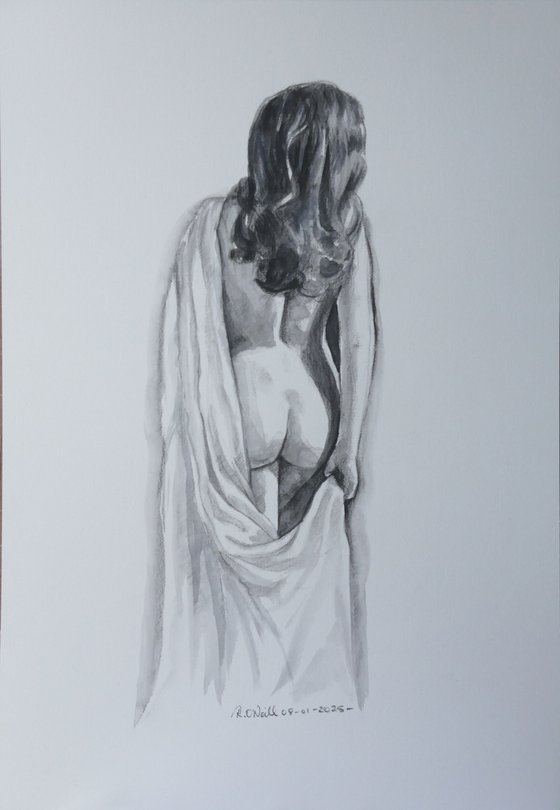 Draped female nude