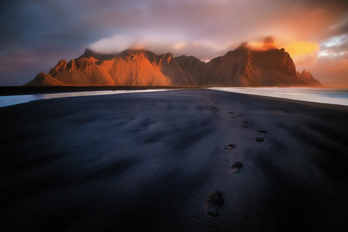 Footprints in the sand by Kucera Martin