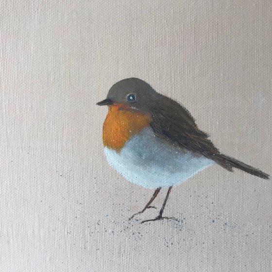 Two Little Robins ~ on white gold