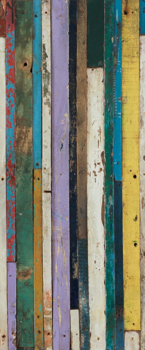 Wood Stripes Art 1 24x24 " by Bo Kravchenko