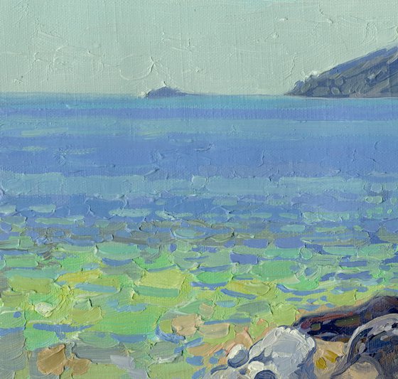 A boat at noon. Turunc