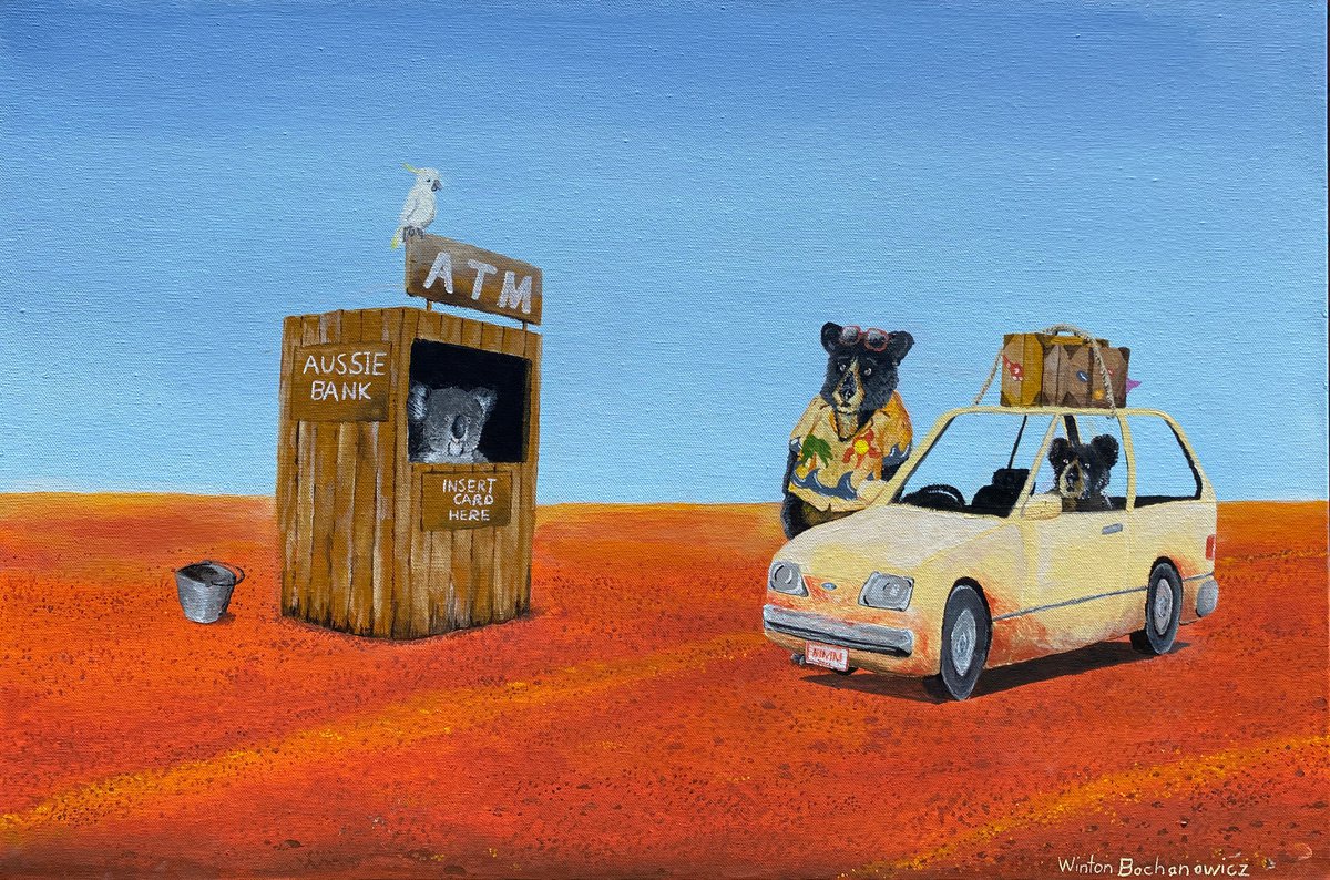 The Outback ATM by Winton Bochanowicz