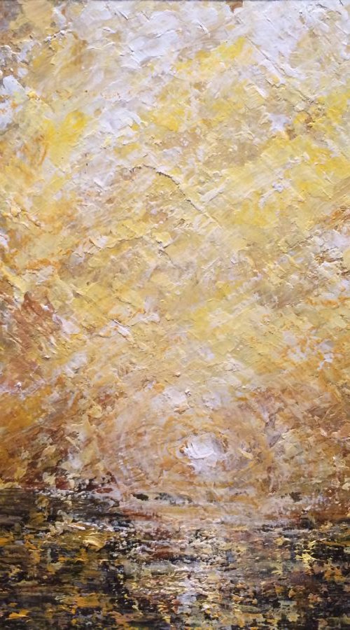 Turner inspired sunset by Clare Hoath