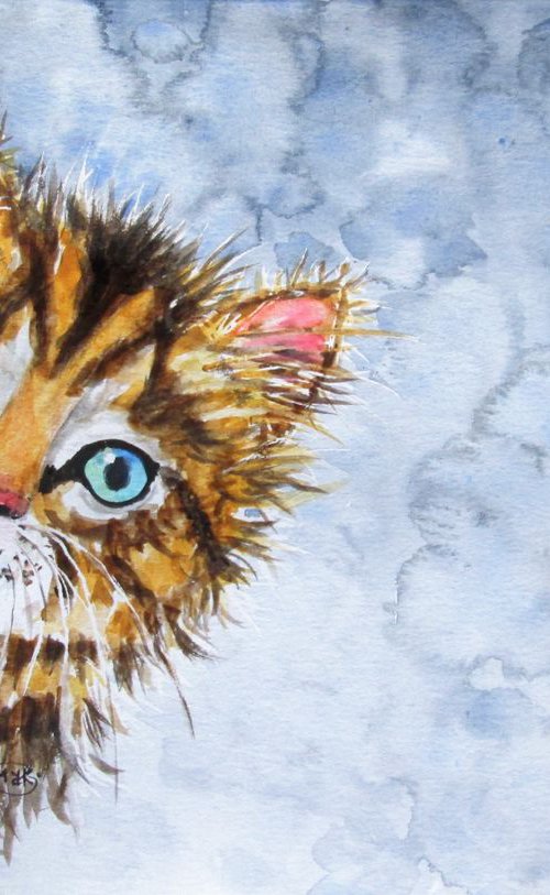 Ginger Tabby Cat by MARJANSART