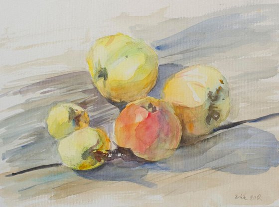"Sunny apples" 11"x8,2"