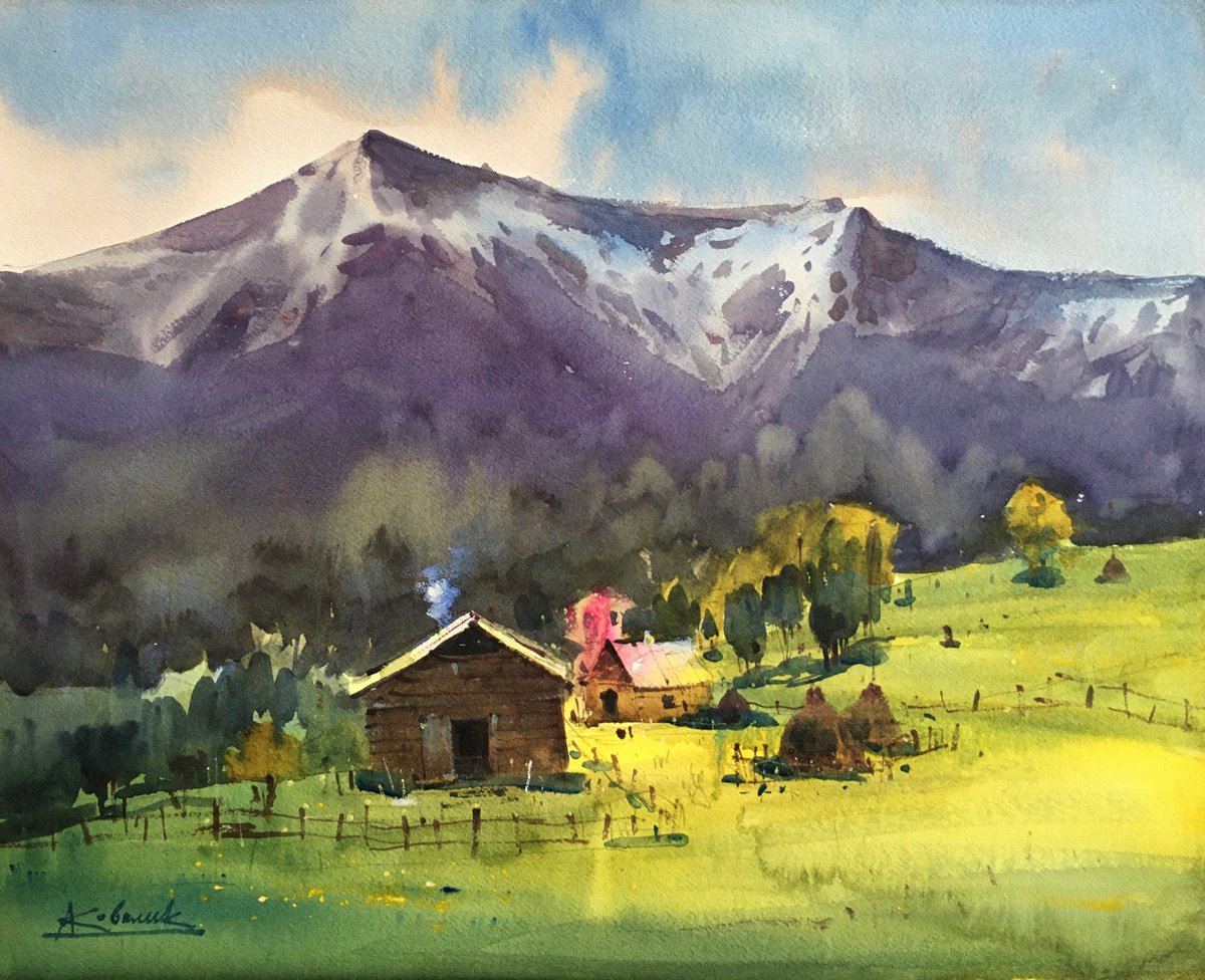 View of Mount Pip-Ivan in the Carpathians by Andrii Kovalyk