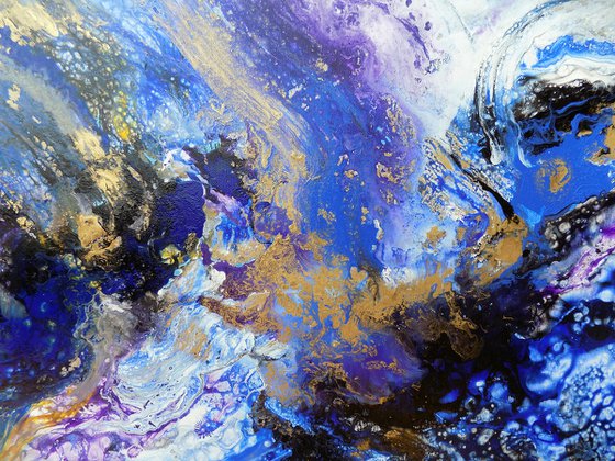 Modern abstract painting art - Wind and Sea