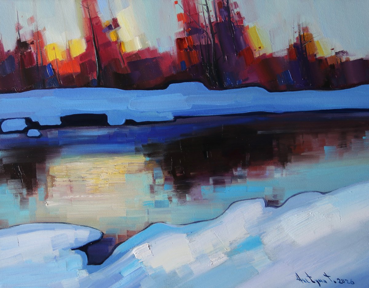 Winter Morning By Tigran Avetyan, 18 X 14, Artwork For Sale On Artfinder