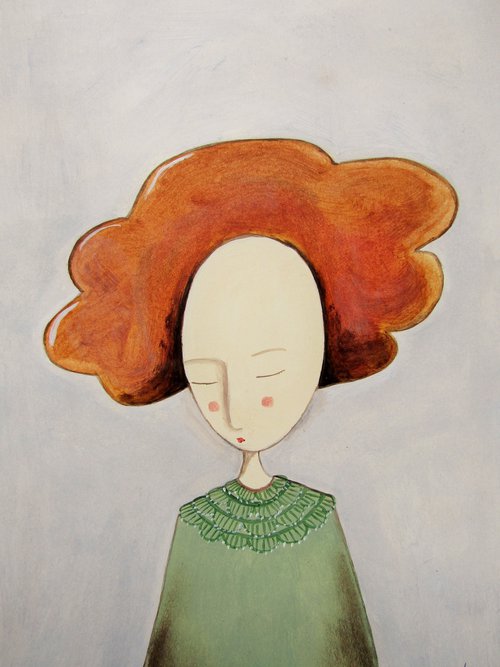 The woman with red hair by Silvia Beneforti