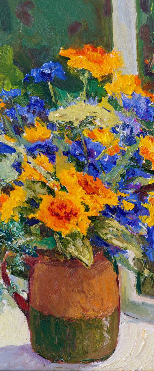 Summer Flowers by the Window by Suren Nersisyan