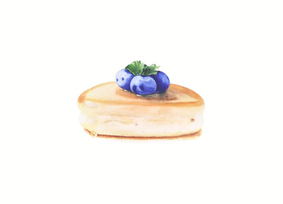 Pancake With Blueberries